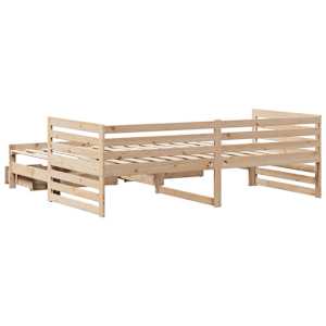 Válenda se zásuvkami 90 x 200 cm masivní borovice - obrázek 8