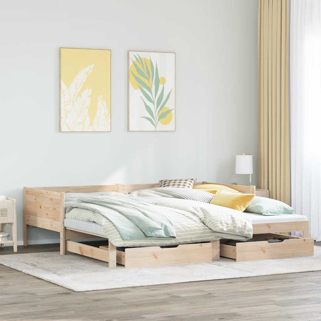 diivanvoodi väljatõmmatava osaga, madratsita, 90x190 cm