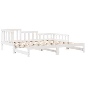 Válenda s přistýlkou a zásuvkami bez matrace bílá 80x200 cm - obrázek 5
