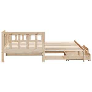 Válenda s přistýlkou a zásuvkami bez matrace 90x200 cm - obrázek 6
