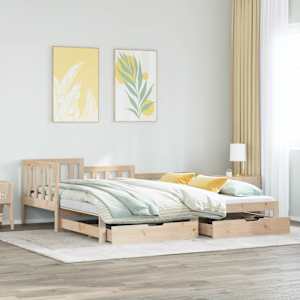 Válenda s přistýlkou a zásuvkami bez matrace 90x190 cm - obrázek 1