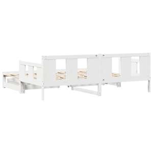 Válenda s přistýlkou a zásuvkami bez matrace bílá 90x200 cm - obrázek 7