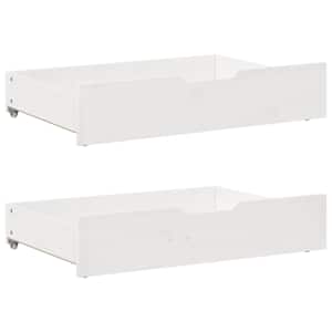 Válenda s přistýlkou a zásuvkami bez matrace bílá 90x200 cm - obrázek 10