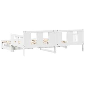 Válenda s přistýlkou a zásuvkami bez matrace bílá 80x200 cm - obrázek 7