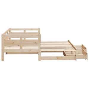Válenda s přistýlkou a zásuvkami bez matrace 90x200 cm - obrázek 6