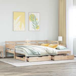 Válenda s přistýlkou a zásuvkami bez matrace 90x200 cm - obrázek 1