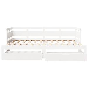 Válenda s přistýlkou a zásuvkami bez matrace bílá 80x200 cm - obrázek 4