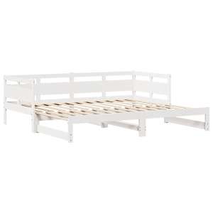 Válenda s přistýlkou a zásuvkami bez matrace bílá 90x190 cm - obrázek 5