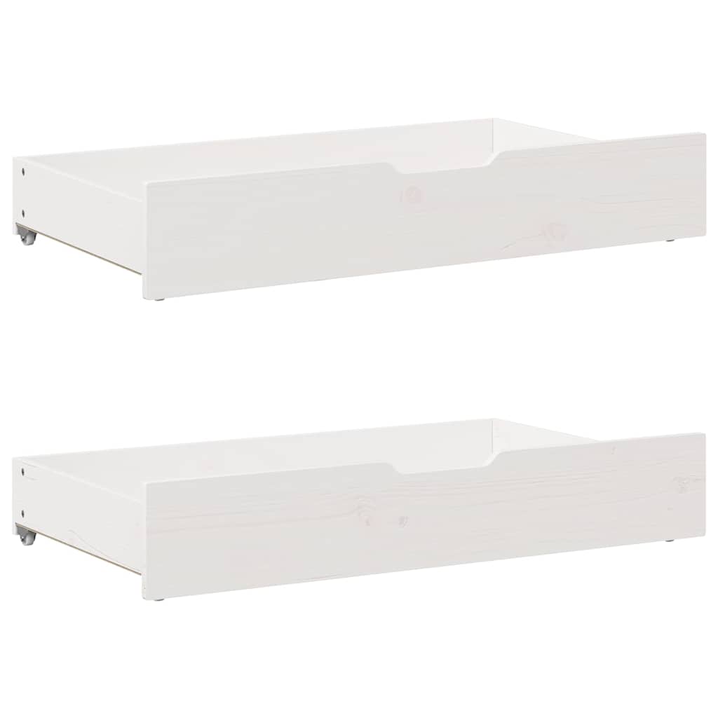 Vuodesohva rullilla ja laatikoilla ei patjaa valkoinen 90x200cm - Image 10