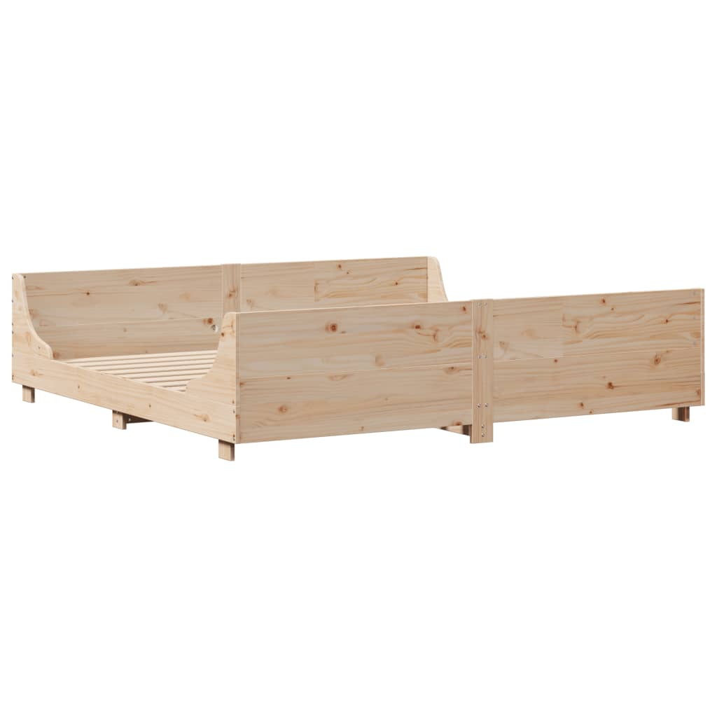 vidaXL Bedframe zonder matras massief grenenhout 200x200 cm afbeelding