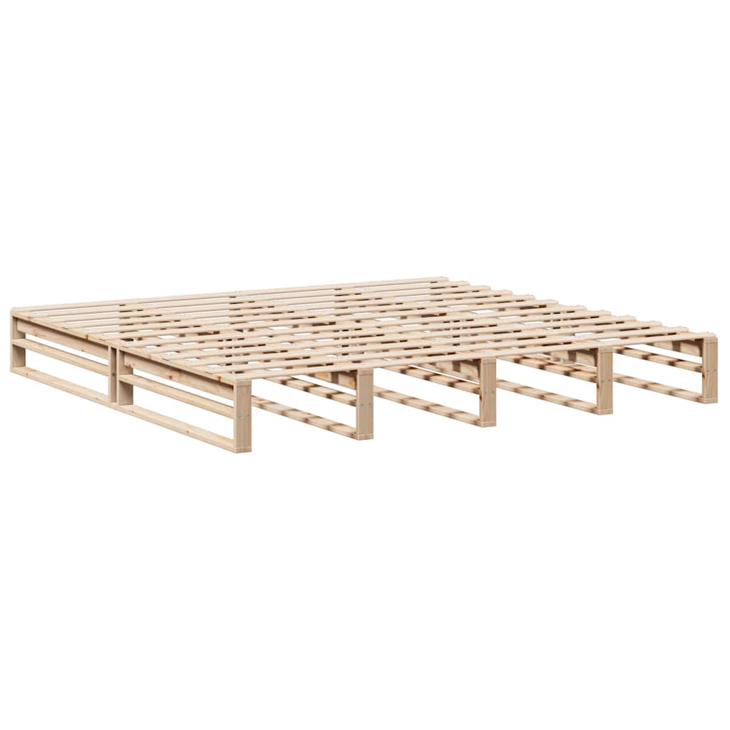 vidaXL Bedframe zonder matras massief grenenhout 180x200 cm afbeelding