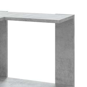 Rohová 5patrová knihovna betonově šedá 50x50x179 cm kompozit - obrázek 7