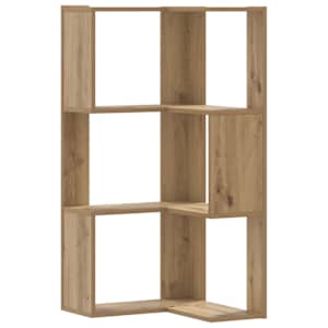 vidaXL 3-korruseline raamaturiiul k&auml;sit&ouml;&ouml;tamm 50x50x102 cm tehispuit