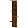 vidaXL seina nurgariiul, suitsutatud tamm, 36,5x36,5x140 cm, tehispuit
