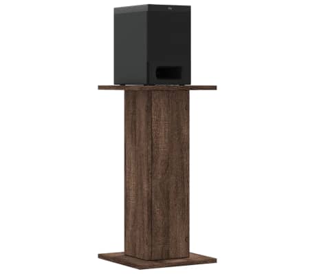 vidaXL Speakerstandaards 2 st 30x30x60 cm bewerkt hout bruin eiken