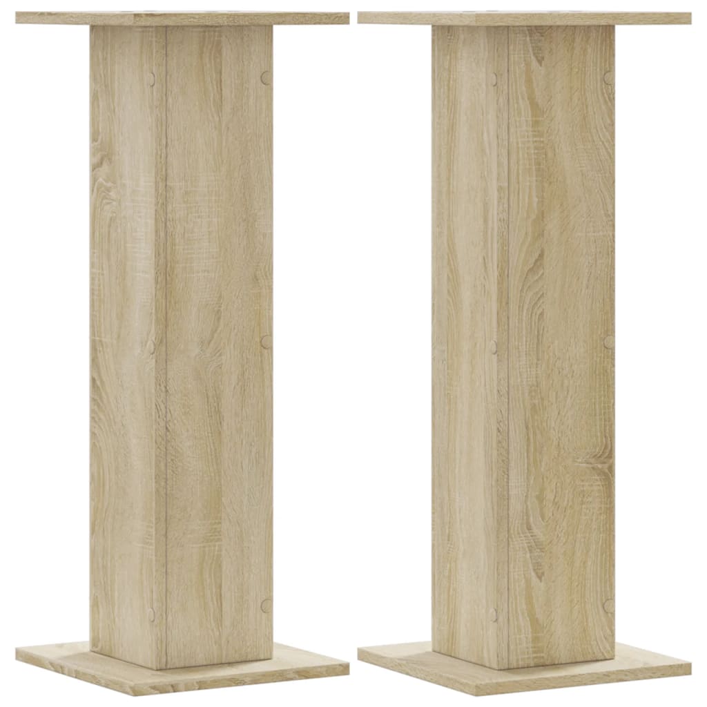 vidaXL Stojany na reproduktory 2 ks dub sonoma 30x30x80 cm kompozit