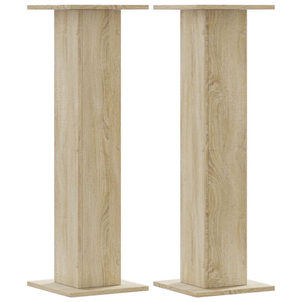 vidaXL Stojany na reproduktory 2 ks dub sonoma 30x30x95 cm kompozit