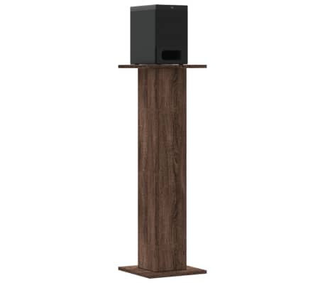 vidaXL H&aacute;talarastandar 2 stk 30x30x95 cm Br&uacute;n Eik Samsettur Vi&eth;ur