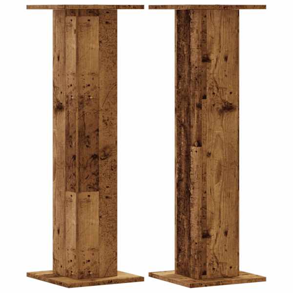 vidaXL k&otilde;larialused 2 tk, vana puit, 30x30x95 cm, tehispuit