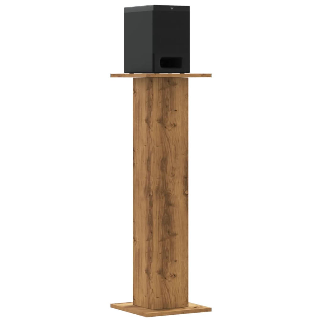 vidaXL Stojany na reproduktor 2ks dub artisan 30x30x95cm kompoz. drevo