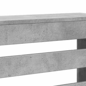 Kryt na radiátor betonově šedý 78 x 20 x 82 cm kompozitní dřevo - obrázek 6
