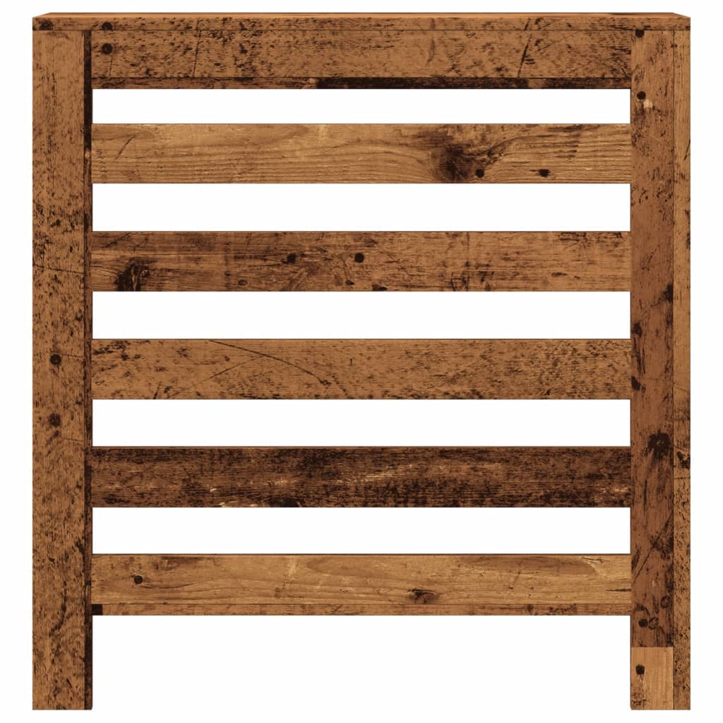vidaXL Kryt na radiátor staré drevo 78x20x82 cm kompozitné drevo