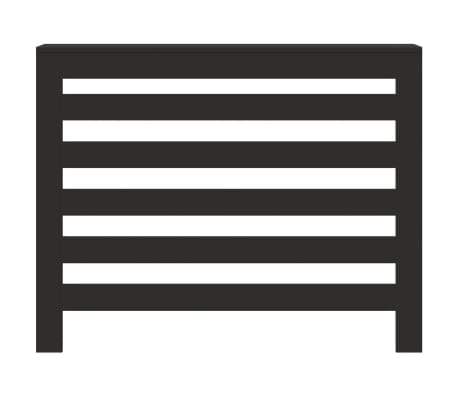vidaXL Cache-radiateur noir 104x20x82 cm bois d'ing&eacute;nierie