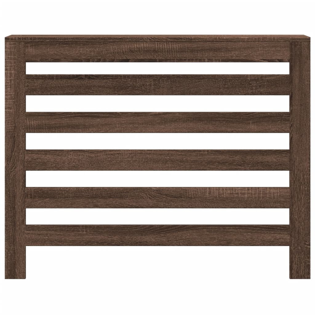 vidaXL Cache-radiateur chêne marron 104x20x82 cm bois d'ingénierie