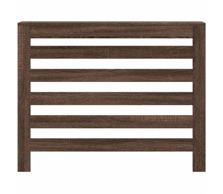 vidaXL Cache-radiateur chêne marron 104x20x82 cm bois d'ingénierie