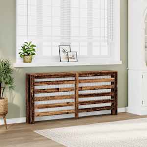Pokrov za radiator starinski les 175x20x82 cm inženirski les