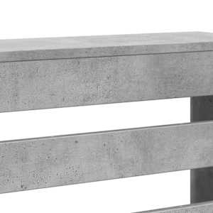 Kryt na radiátor betonově šedý 205x21,5x83,5cm kompozitní dřevo - obrázek 7