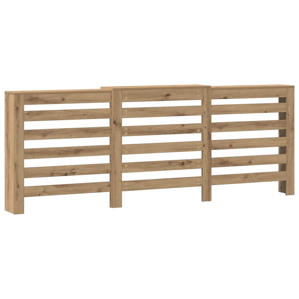 vidaXL Kryt na radiátor dub artisan 205x21,5x83,5 cm kompozitní dřevo