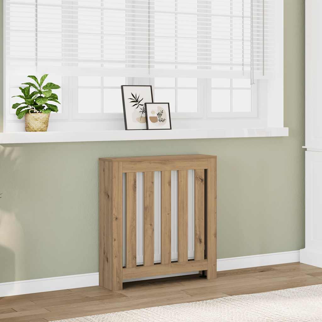 vidaXL Mască pentru calorifer stejar artizanal 78x20x82 cm lemn