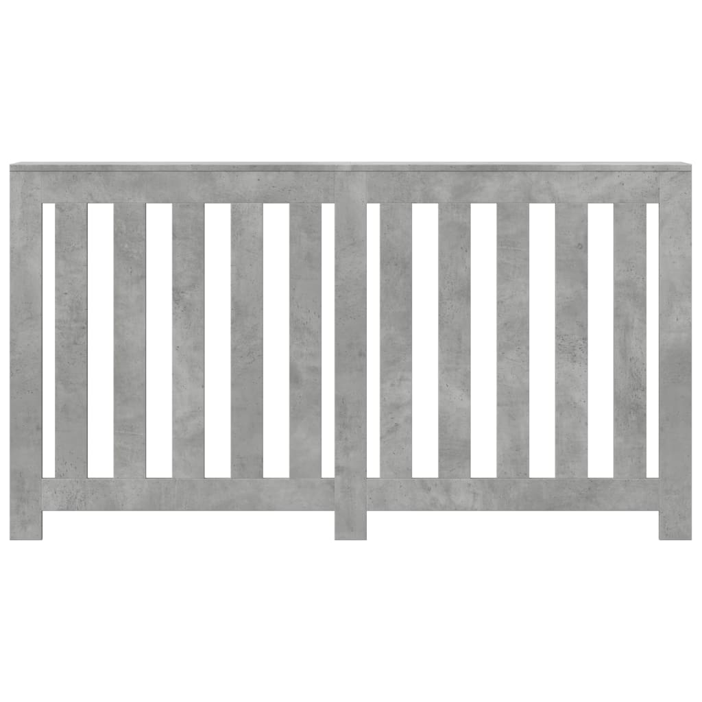 vidaXL Lämpöpatterin suoja betoninharmaa 149x20x82 cm tekninen puu