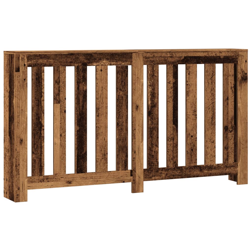 vidaXL Kryt na radiátor old wood 149 x 20 x 82 cm kompozitní dřevo