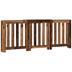 Kryt na radiátor old wood 205 x 21,5 x 83,5 cm kompozitní dřevo - obrázek 2