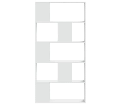 vidaXL Boekenkast 5-laags 80,5x23,5x162,5 cm bewerkt hout wit