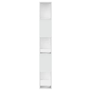 Knihovna 5patrová bílá 80,5 x 23,5 x 162,5 cm kompozitní dřevo - obrázek 5
