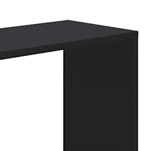 Knihovna 5patrová černá 80,5 x 23,5 x 162,5 cm kompozitní dřevo - obrázek 6
