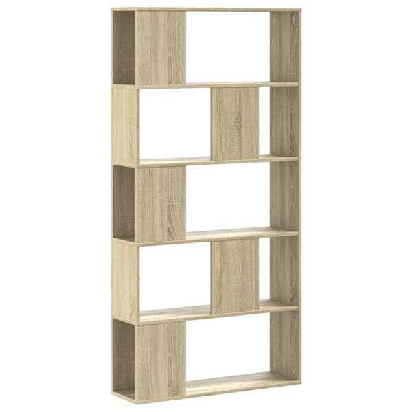 vidaXL raamaturiiul 5 korrust Sonoma tamm 80,5x23,5x162,5 cm tehispuit