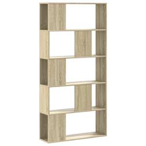 Knihovna 5patrová dub sonoma 80,5x23,5x162,5cm kompozitní dřevo - obrázek 2