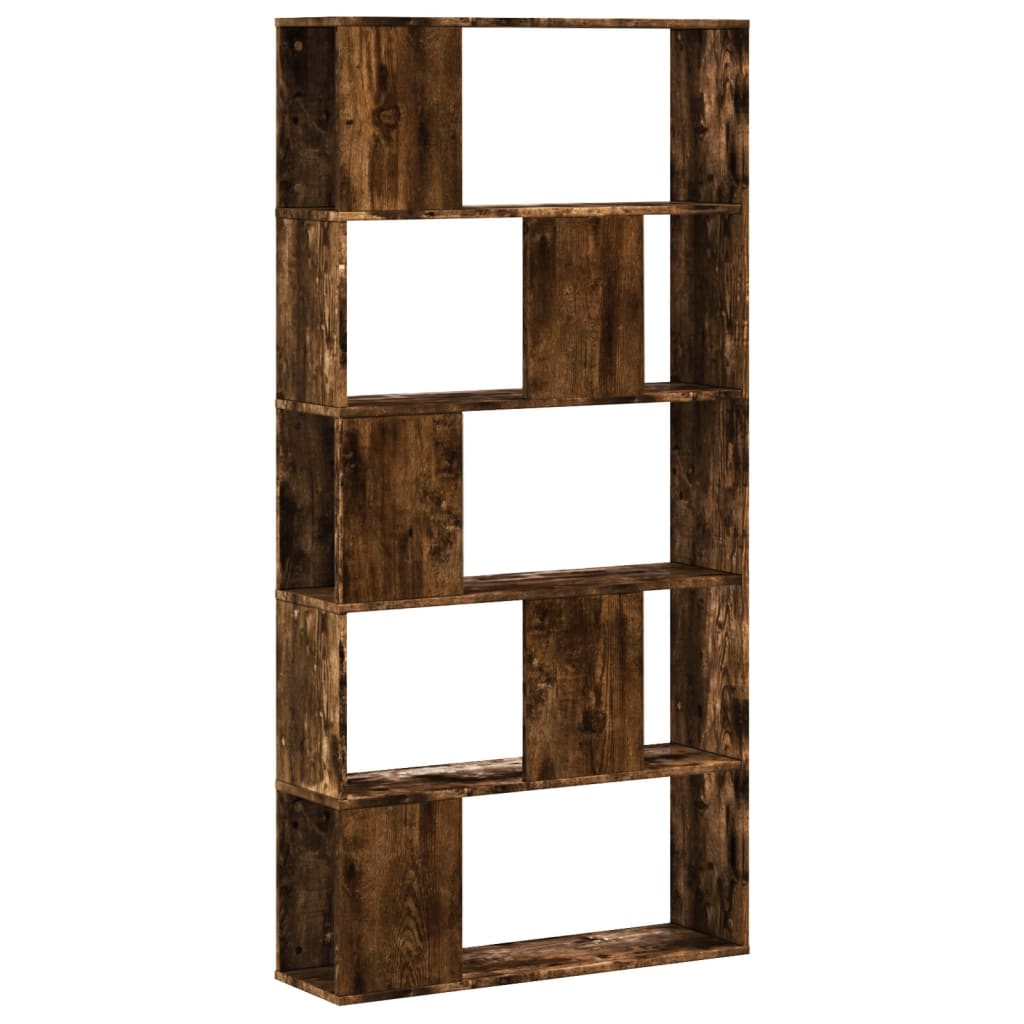 vidaXL Knihovna 5patrová kouřový dub 80,5 x 23,5 x 162,5 cm kompozit