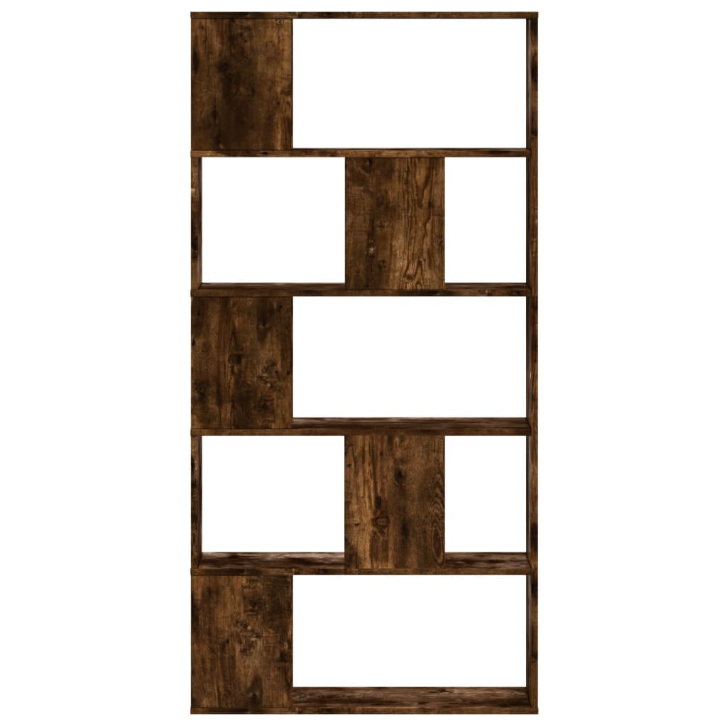 vidaXL Boekenkast 5-laags 80,5x23,5x162,5 cm hout gerookt eikenkleurig afbeelding