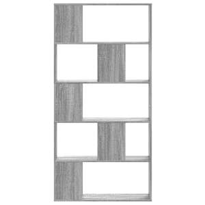 vidaXL raamaturiiul 5 korrust, hall Sonoma, 100x33x180,5 cm, tehispuit