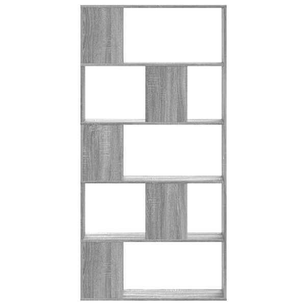 vidaXL raamaturiiul 5 korrust, hall Sonoma, 100x33x180,5 cm, tehispuit