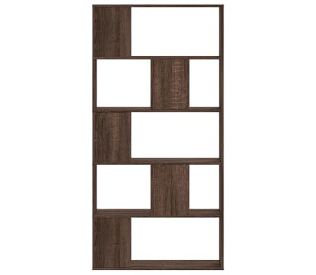 vidaXL Kirjahylly 5 tasoa ruskea tammi 80,5x23,5x162,5 cm tekninen puu