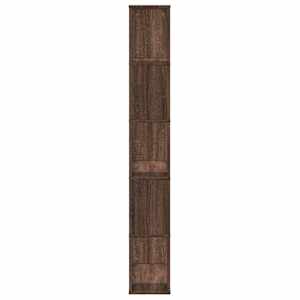 Knihovna 5patrová hnědý dub 80,5x23,5x162,5 cm kompozitní dřevo - obrázek 4