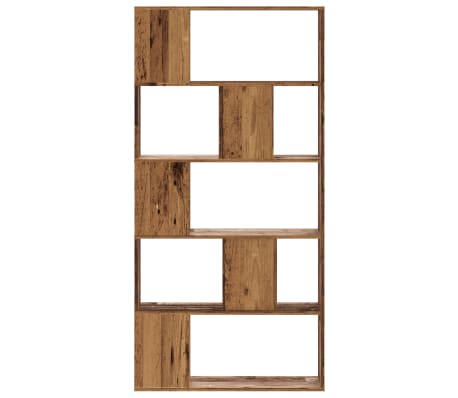 vidaXL Knygų spinta, 5 auk&scaron;tų, medienos, 80,5x23,5x162,5cm, mediena