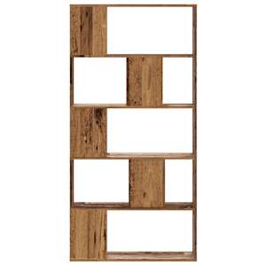 Knihovna 5patrová old wood 80,5 x 23,5 x 162,5 cm kompozit - obrázek 3