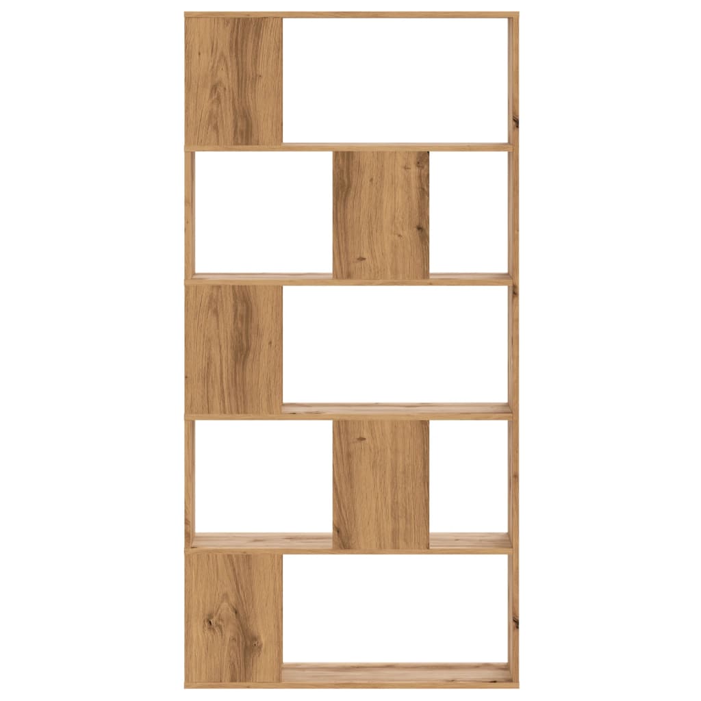 vidaXL Boekenkast 5-laags 80,5x23,5x162,5 cm hout artisanaal eiken afbeelding
